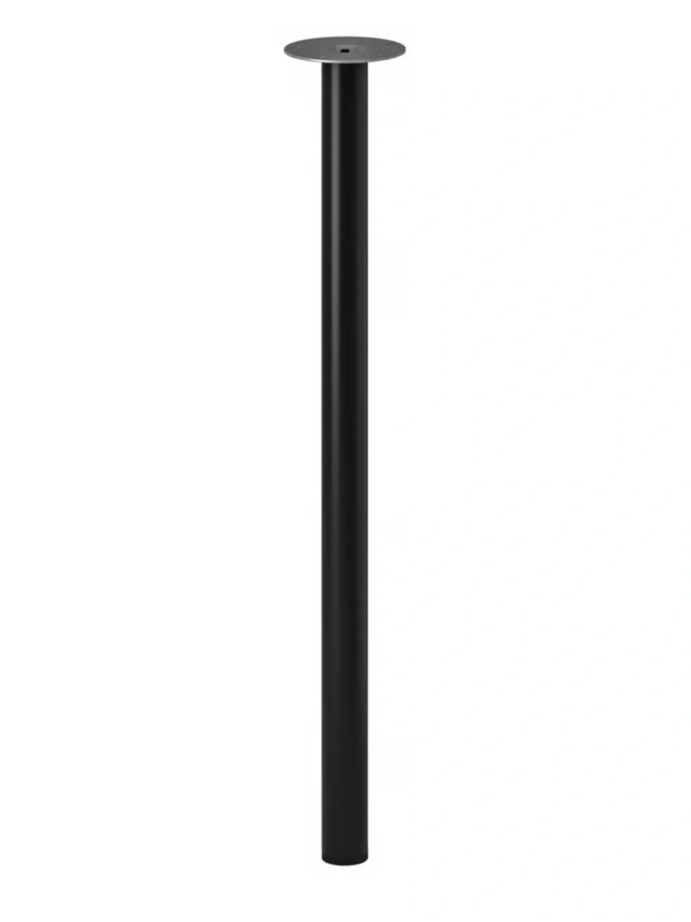 x1 IKEA Black Round Metal Table Leg